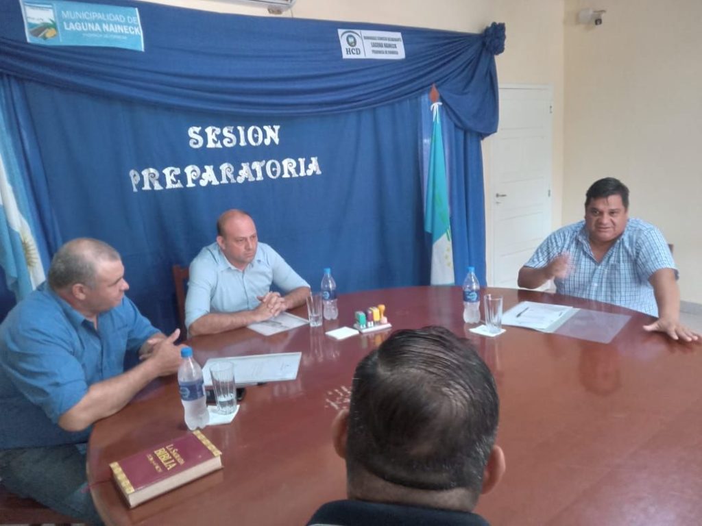 Nuevo liderazgo en la sesión preparatoria del Concejo Deliberante de Laguna Naineck 3
